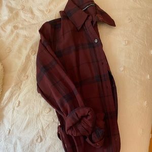 Abercrombie flannel tshirt dress.